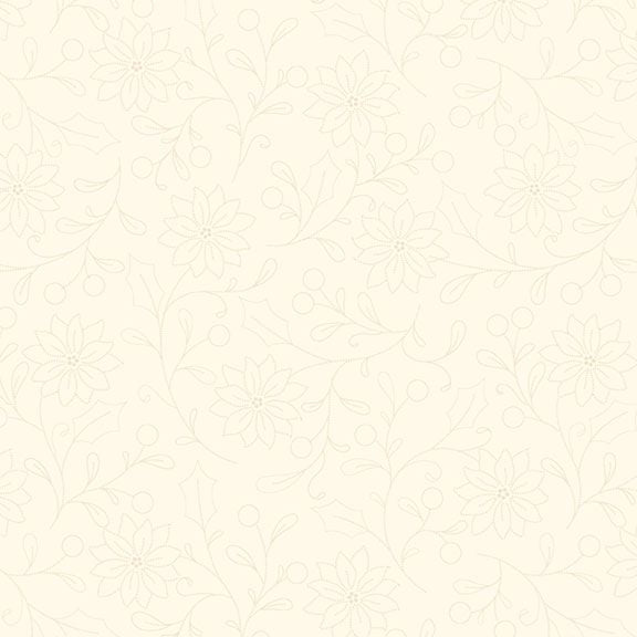 Beige fabric with subtle leaf pattern