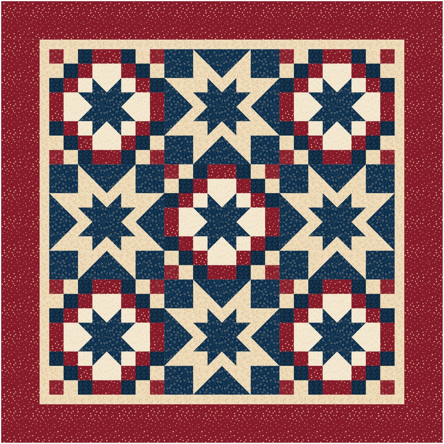 Stars and Bunting Pattern