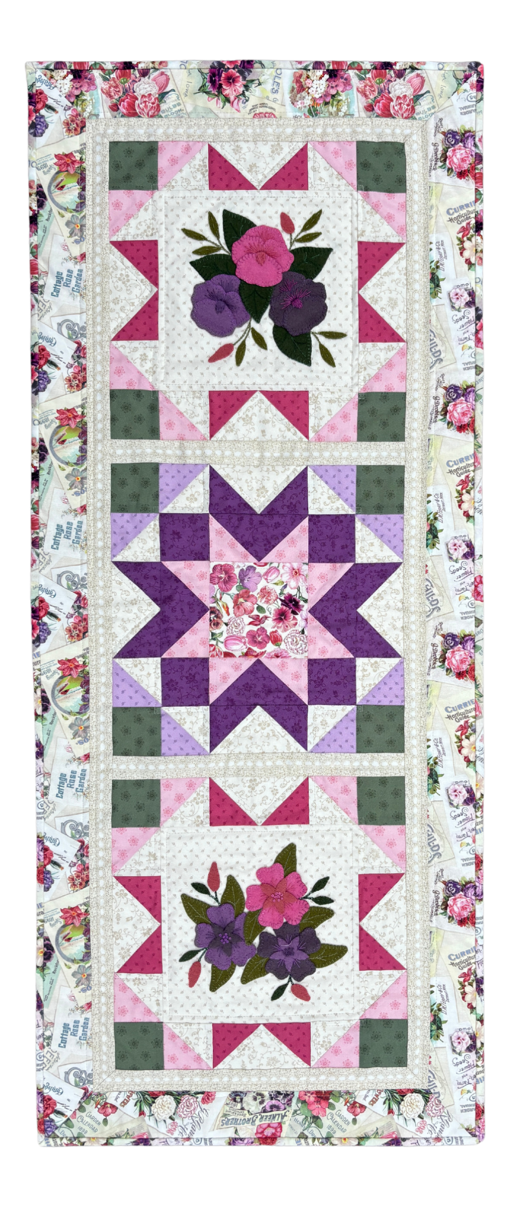 Victorian Gardens Table Runner Pattern
