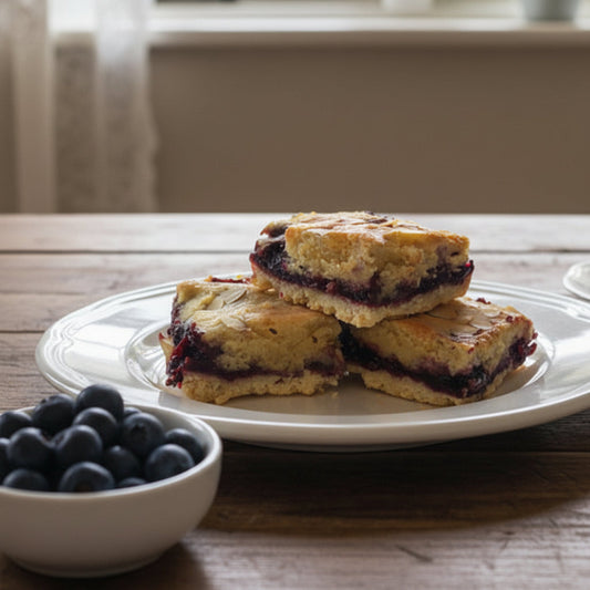 Blueberry Bakewell Bars