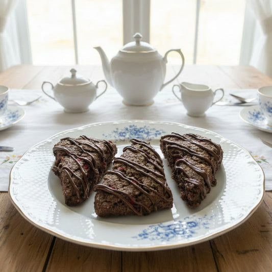 Chocolate Strawberry Scones