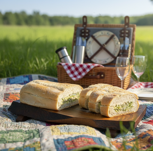 Zucchini, Herb & Parmesan Picnic Loaf