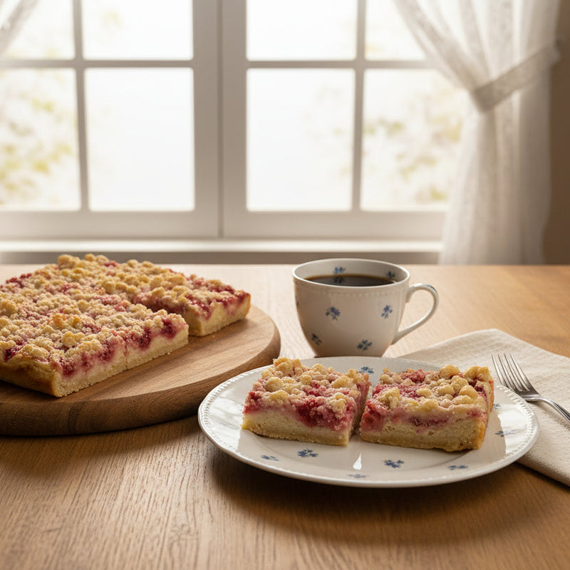 Strawberry & Cream Cheese Crumble Bars