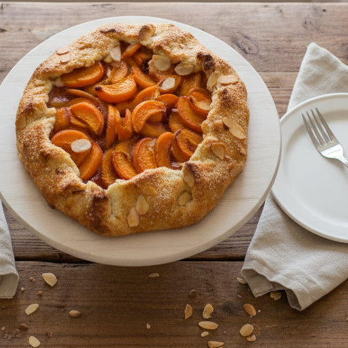 Honey Roasted Apricot Galette with Almond Crust