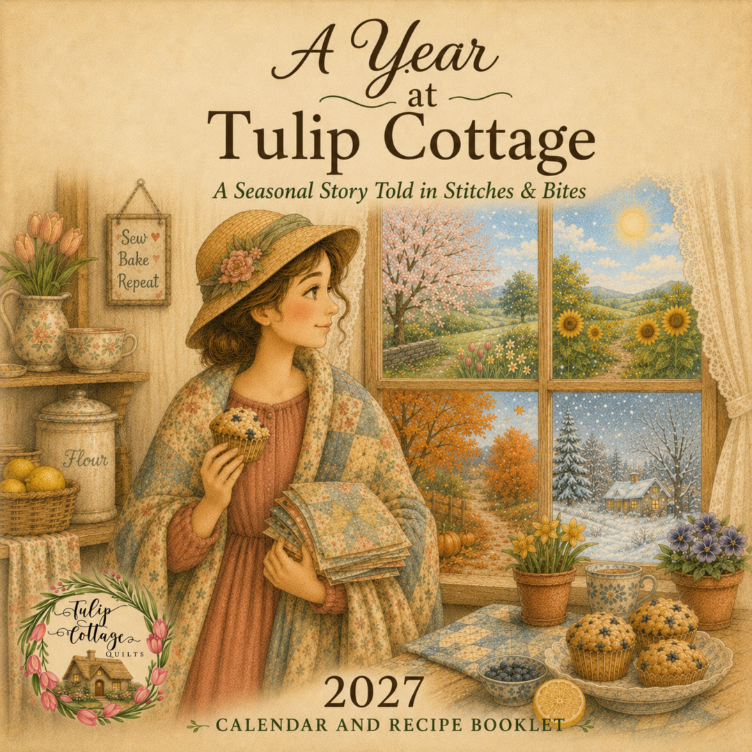 A Year at Tulip Cottage 2027 Wall Calendar