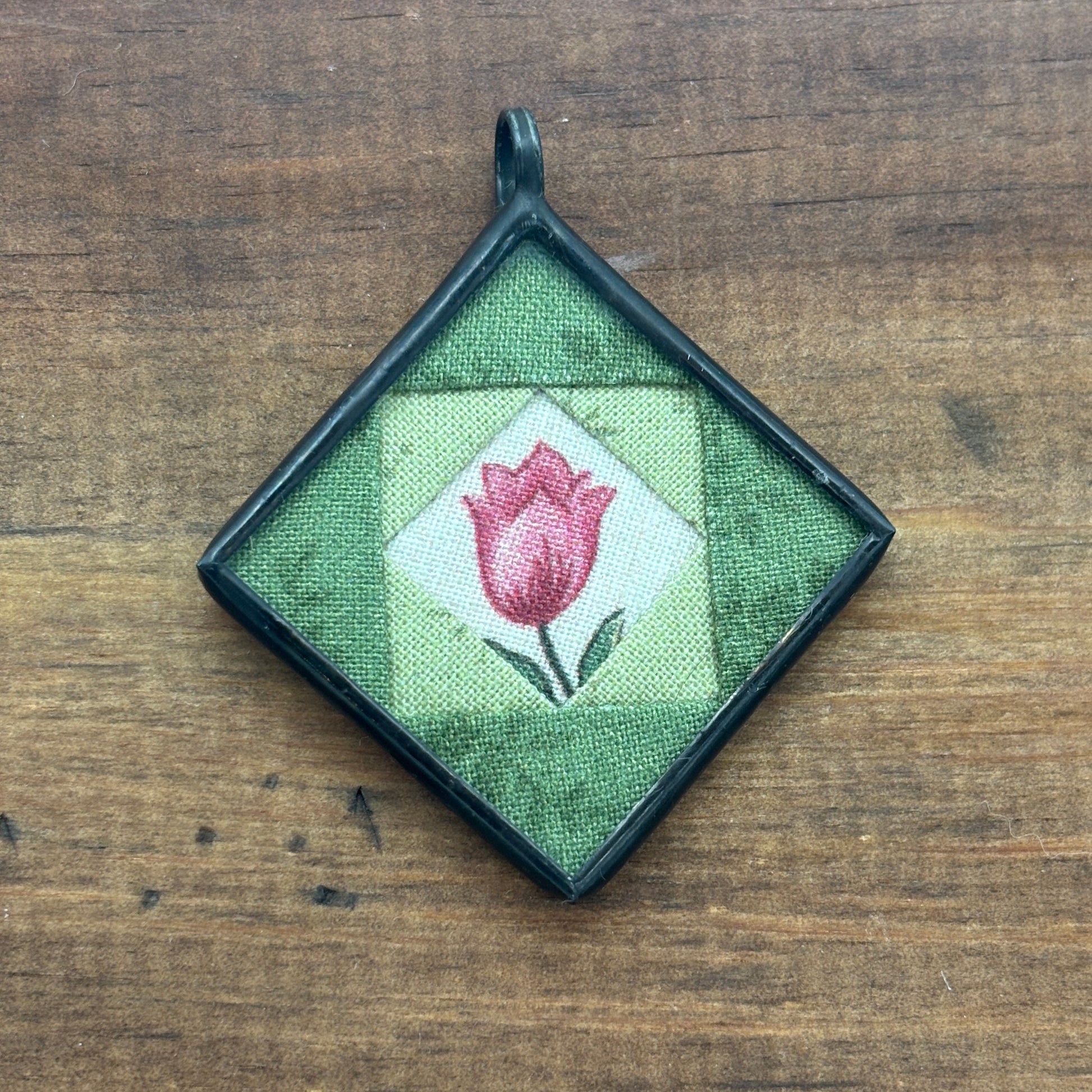 Green Tulip Pendant
