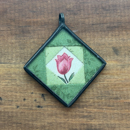 Green Tulip Pendant