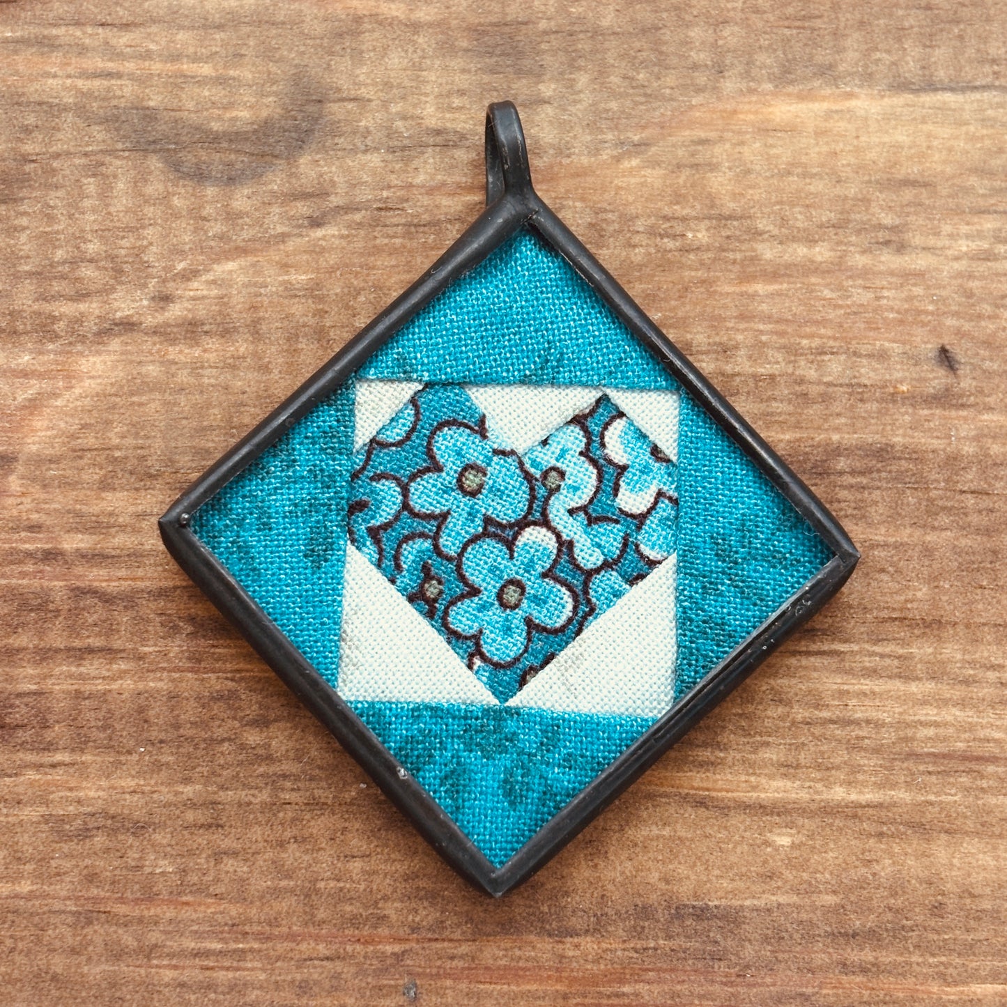 blue heart pendant