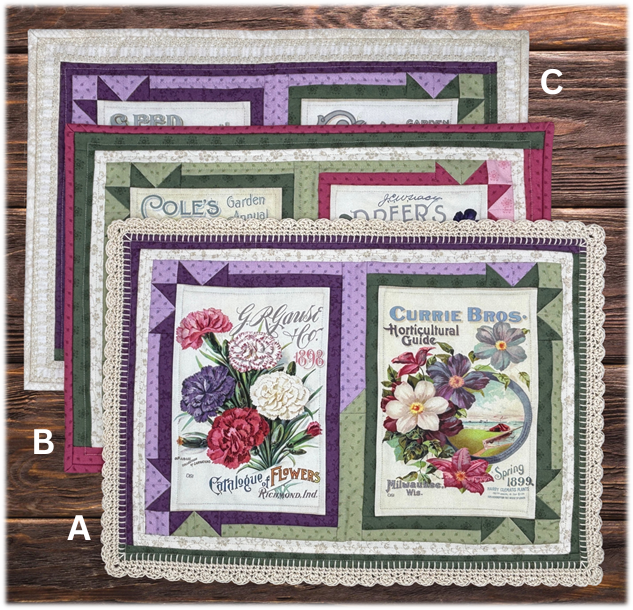 Vintage Lace Placemat and Napkin Set Pattern