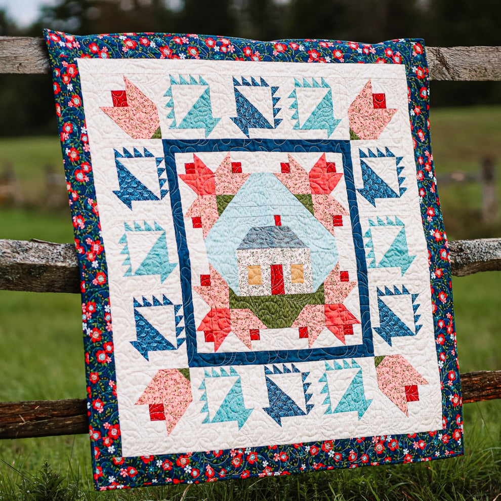 Quilt Spring Time Springtime at Tulip Cottage Quilt Pattern | Four Season Series – Tulip ...