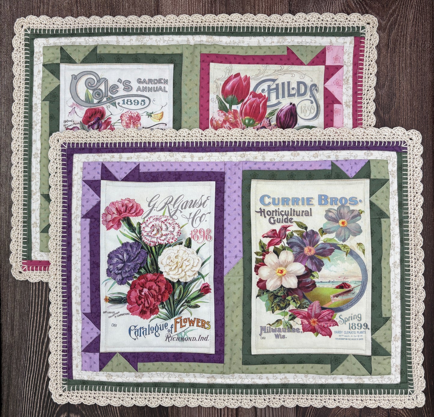 Vintage Lace Placemat and Napkin Set Pattern